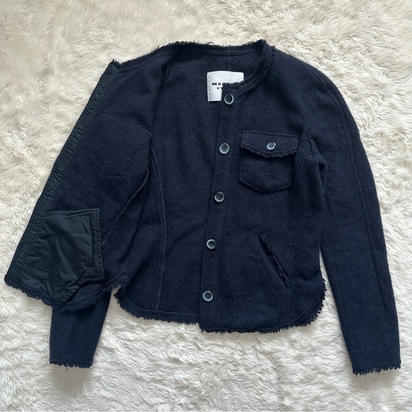 Isabel Marant Étoile Nelly Jacket Wool Blend Midnight Navy Sz 36 / 4 - Picture 6 of 15
